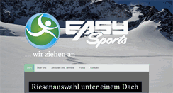 Desktop Screenshot of easy-sports.info